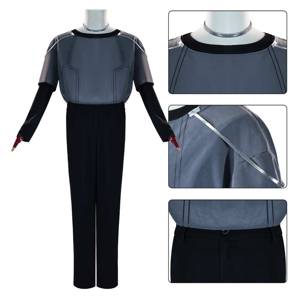Alien Stage Ivan Men BlacK Stage Outfits Halloween Carnival Cosplay Costume