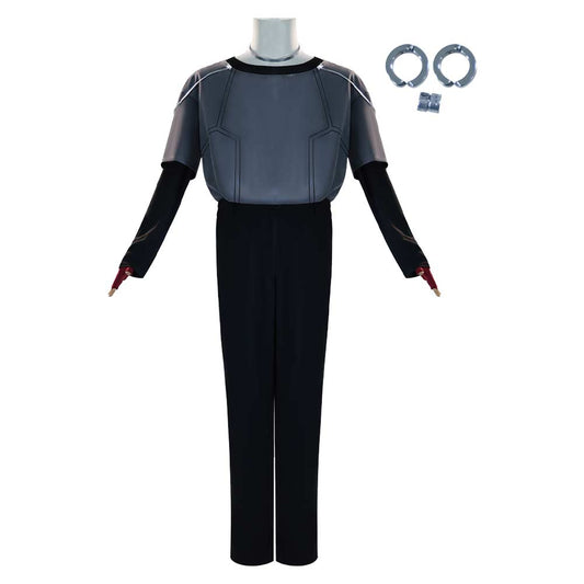 Alien Stage Ivan Men BlacK Stage Outfits Halloween Carnival Cosplay Costume