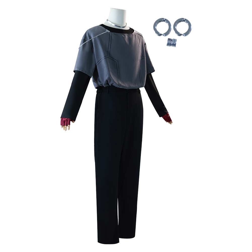 Alien Stage Ivan Men BlacK Stage Outfits Halloween Carnival Cosplay Costume