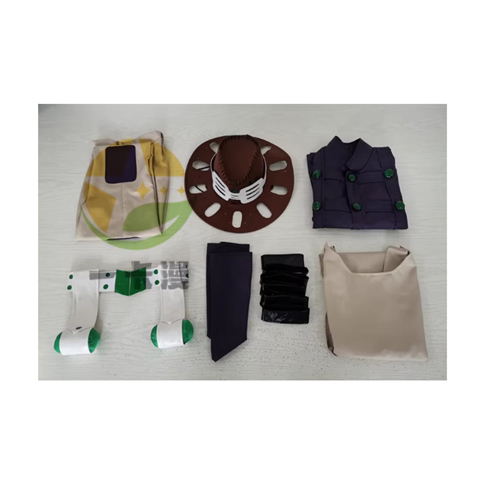 JoJo‘s Bizarre Adventure:Steel Ball Run Gyro Zeppeli Outfits Halloween Carnival Cosplay Costume