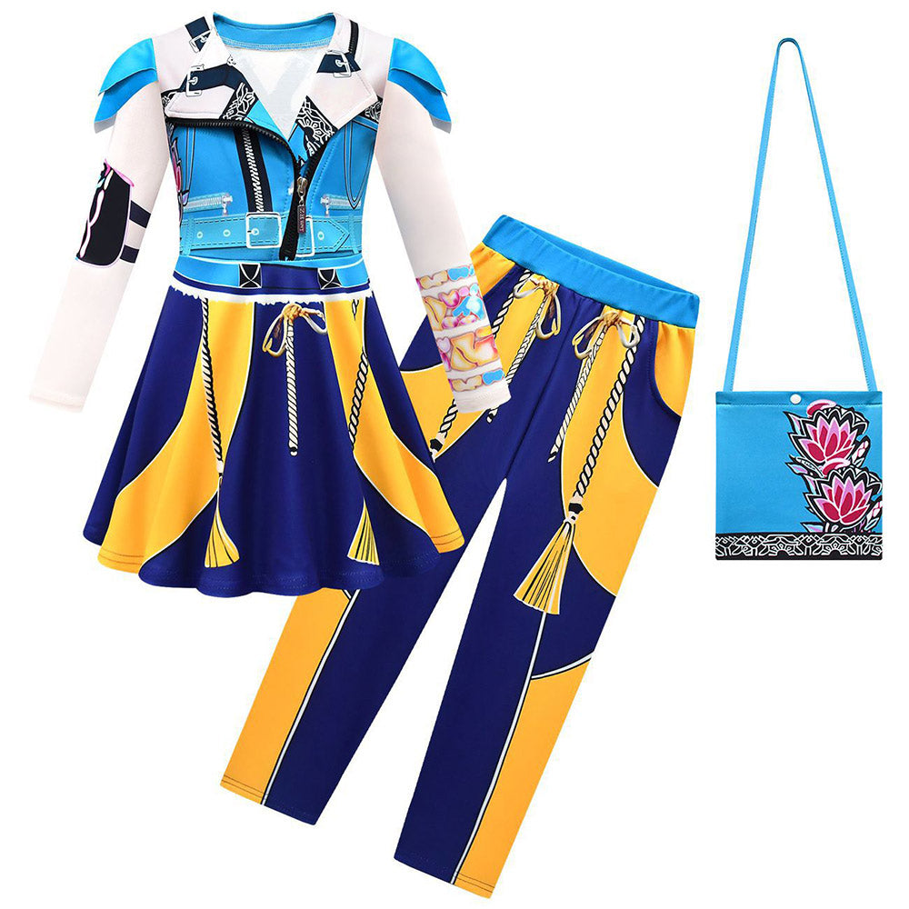 Kpop Demon Hunters Huntrix Kids Children Dress Pants Bag Set Halloween Carnival Party Cosplay Costume