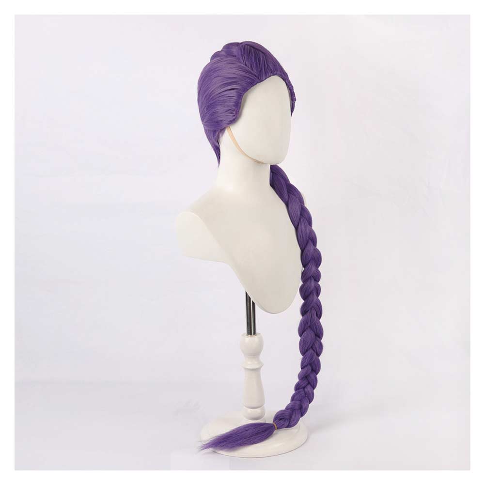 Kpop Demon Hunters Rumi Purple Braid Wig Halloween Carnival Costume Accessories