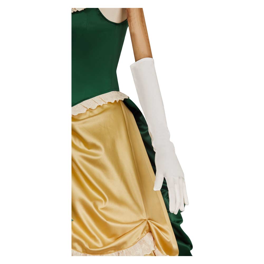 The Ugly Stepsister Elvira Green Gown Outfits Halloween Carnival Cosplay Costume