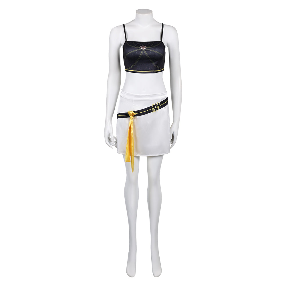 Kpop Demon Hunters Mira Golden Black Uniform Top Skirt Set Halloween Carnival Party Cosplay Costume