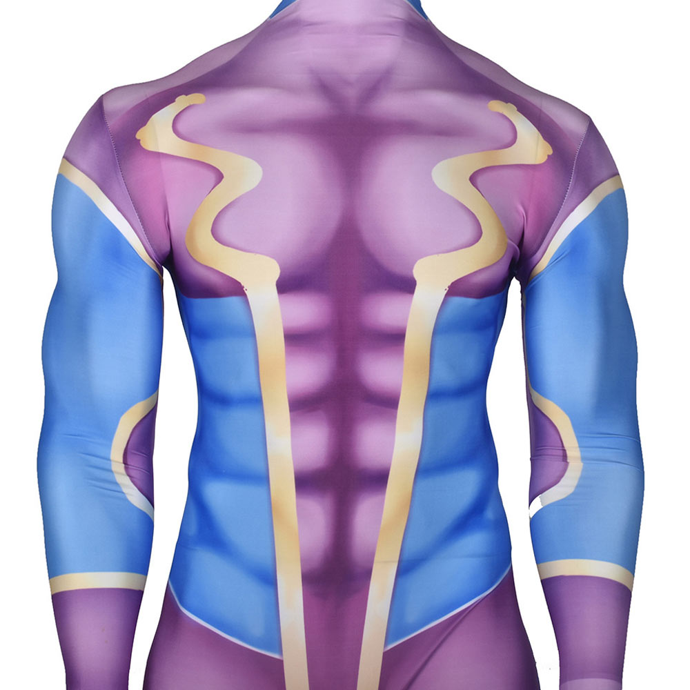 JoJo's Bizarre Adventure Star Platinum Men Purple Jumpsuit Outfits Halloween Carnival Cosplay Costume