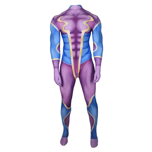 JoJo's Bizarre Adventure Star Platinum Men Purple Jumpsuit Outfits Halloween Carnival Cosplay Costume
