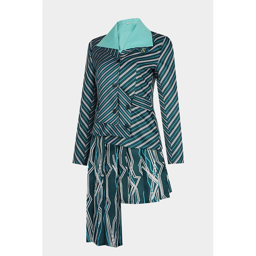 Wicked (2024) Elphaba Green Suit Outfits Halloween Carnival Cosplay Costume