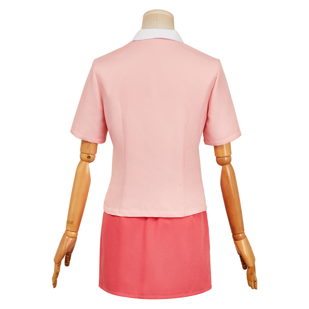 City The Animation Ayumu Niikura Pink Shirt Skirt Set Halloween Carnival Party Cosplay Costume