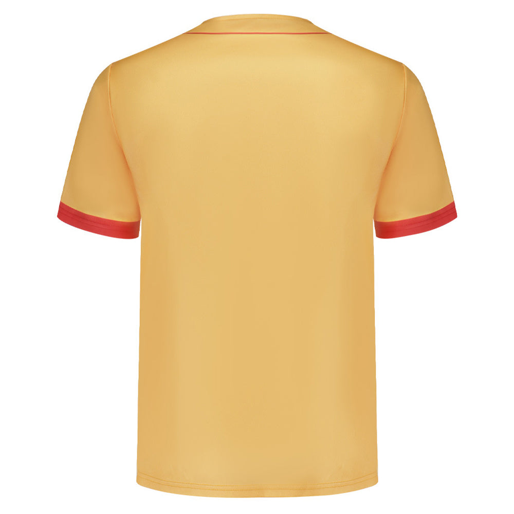Mouthwashing Swansea Men Yellow Polo Shirt Halloween Carnival Party Cosplay Costume