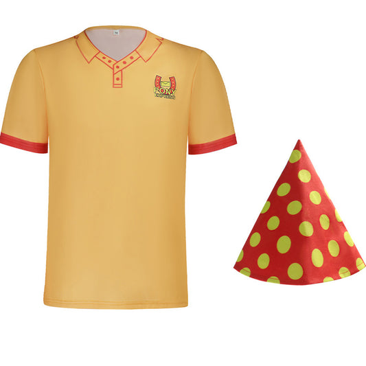 Mouthwashing Swansea Men Yellow Polo Shirt Halloween Carnival Party Cosplay Costume