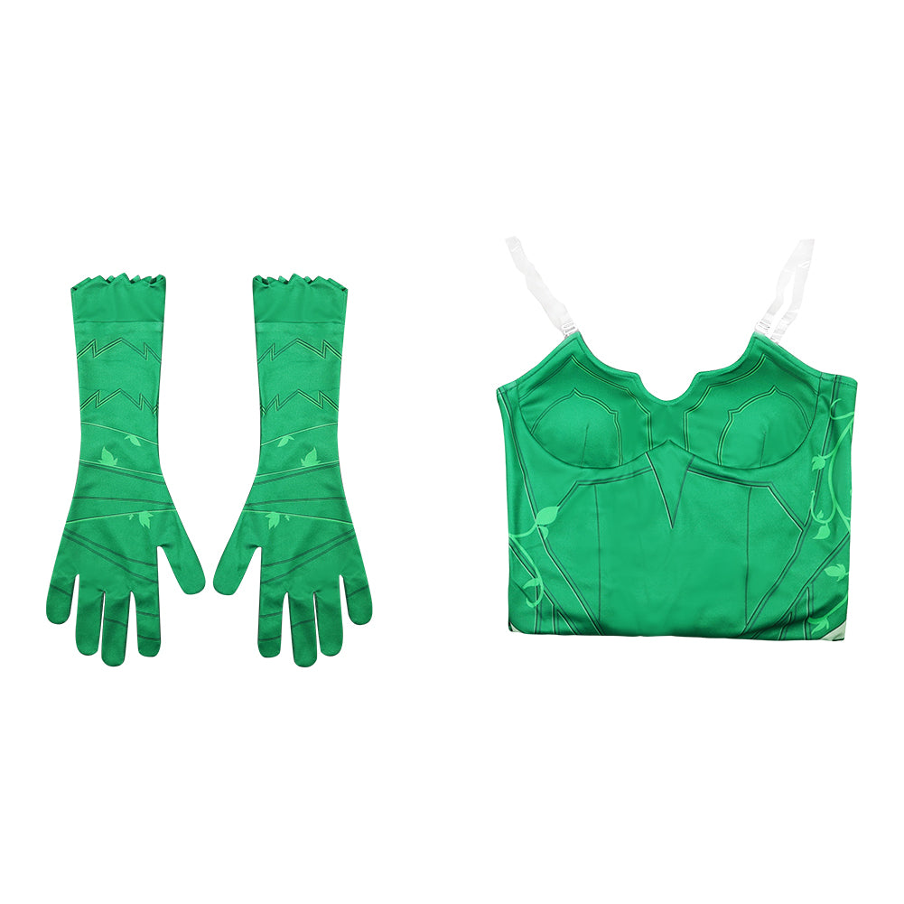 Dark Legion Poison Ivy Women Jumpsuit  Halloween Carnival Party Cosplay Costume