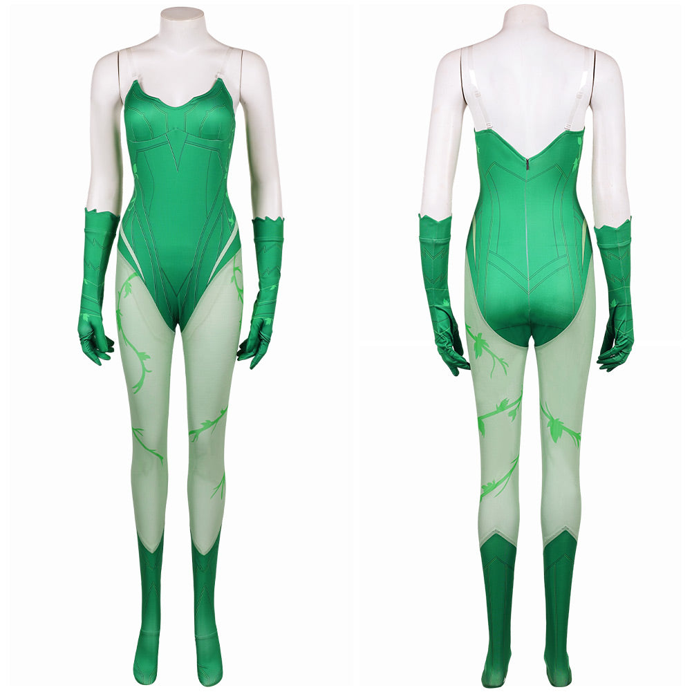 Dark Legion Poison Ivy Women Jumpsuit  Halloween Carnival Party Cosplay Costume