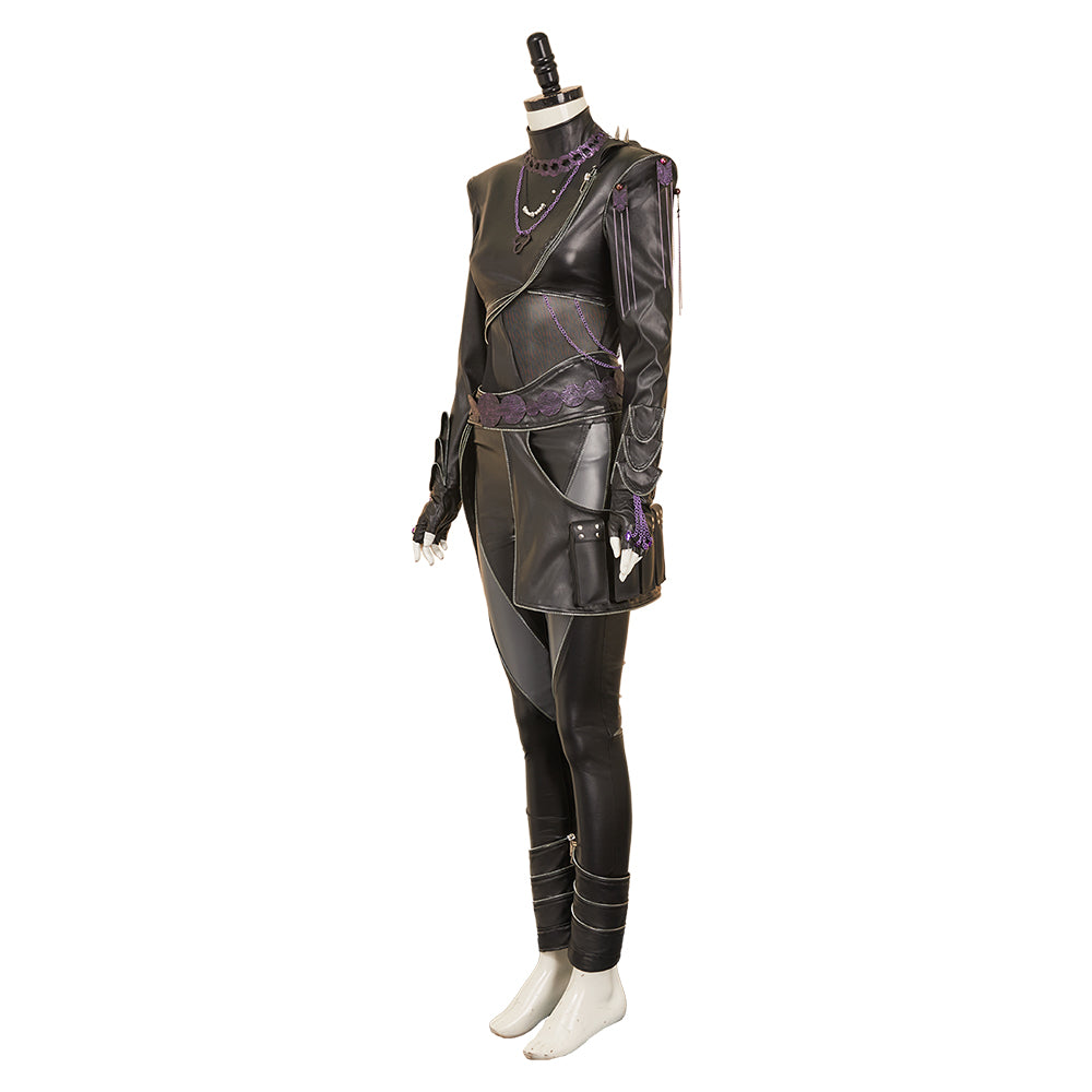 Kpop Demon Hunters Rumi Black Battle Suit Set Halloween Carnival Party Cosplay Costume