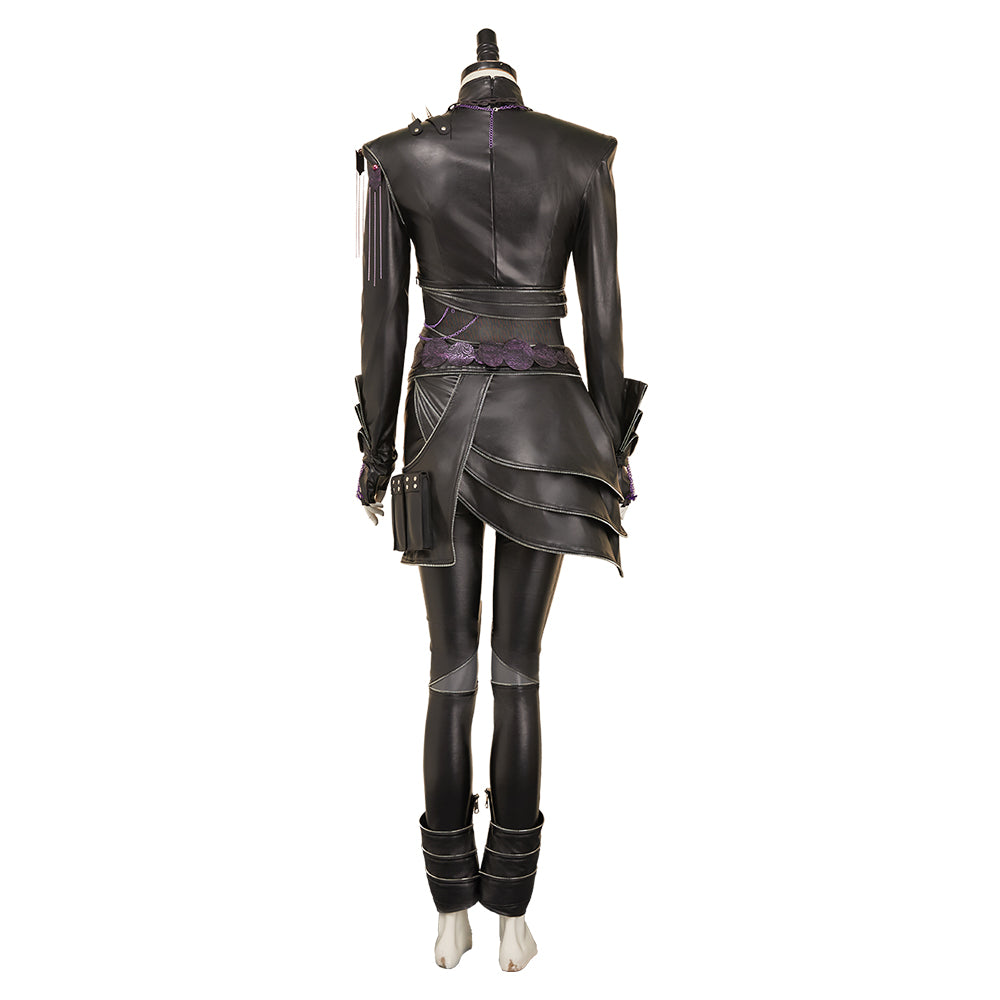 Kpop Demon Hunters Rumi Black Battle Suit Set Halloween Carnival Party Cosplay Costume