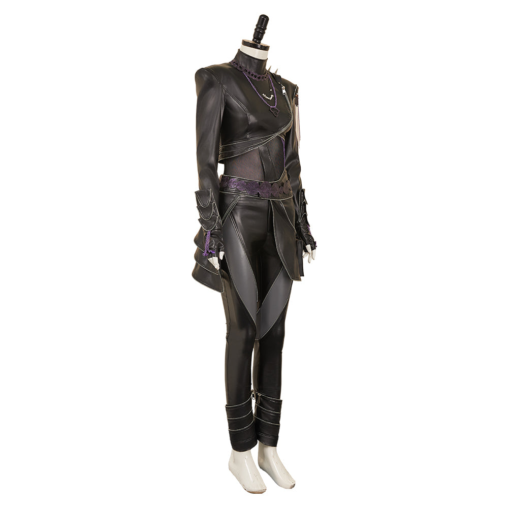 Kpop Demon Hunters Rumi Black Battle Suit Set Halloween Carnival Party Cosplay Costume