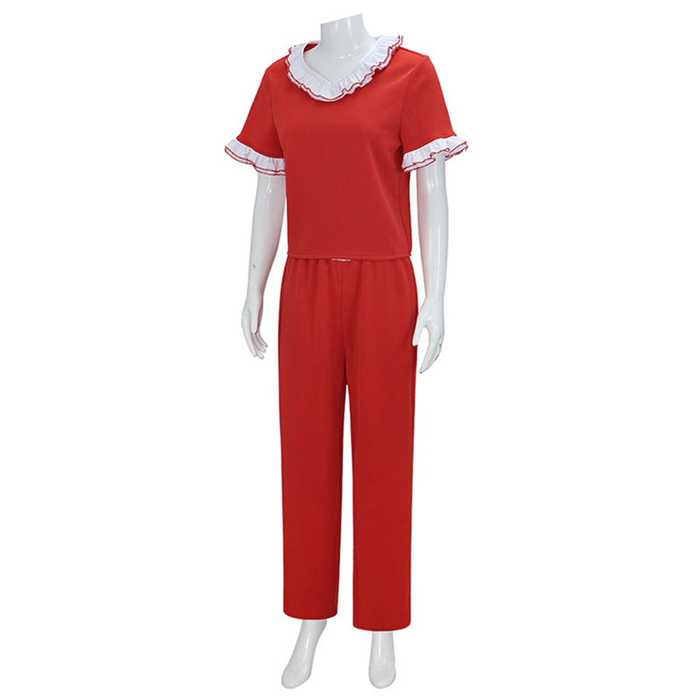 The Nightmare Before Christmas Sally Top Pants Set Outfits Halloween Carnival Cosplay Costume
