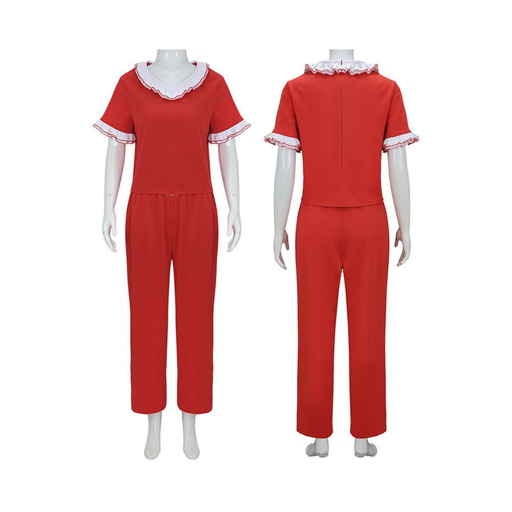 The Nightmare Before Christmas Sally Top Pants Set Outfits Halloween Carnival Cosplay Costume