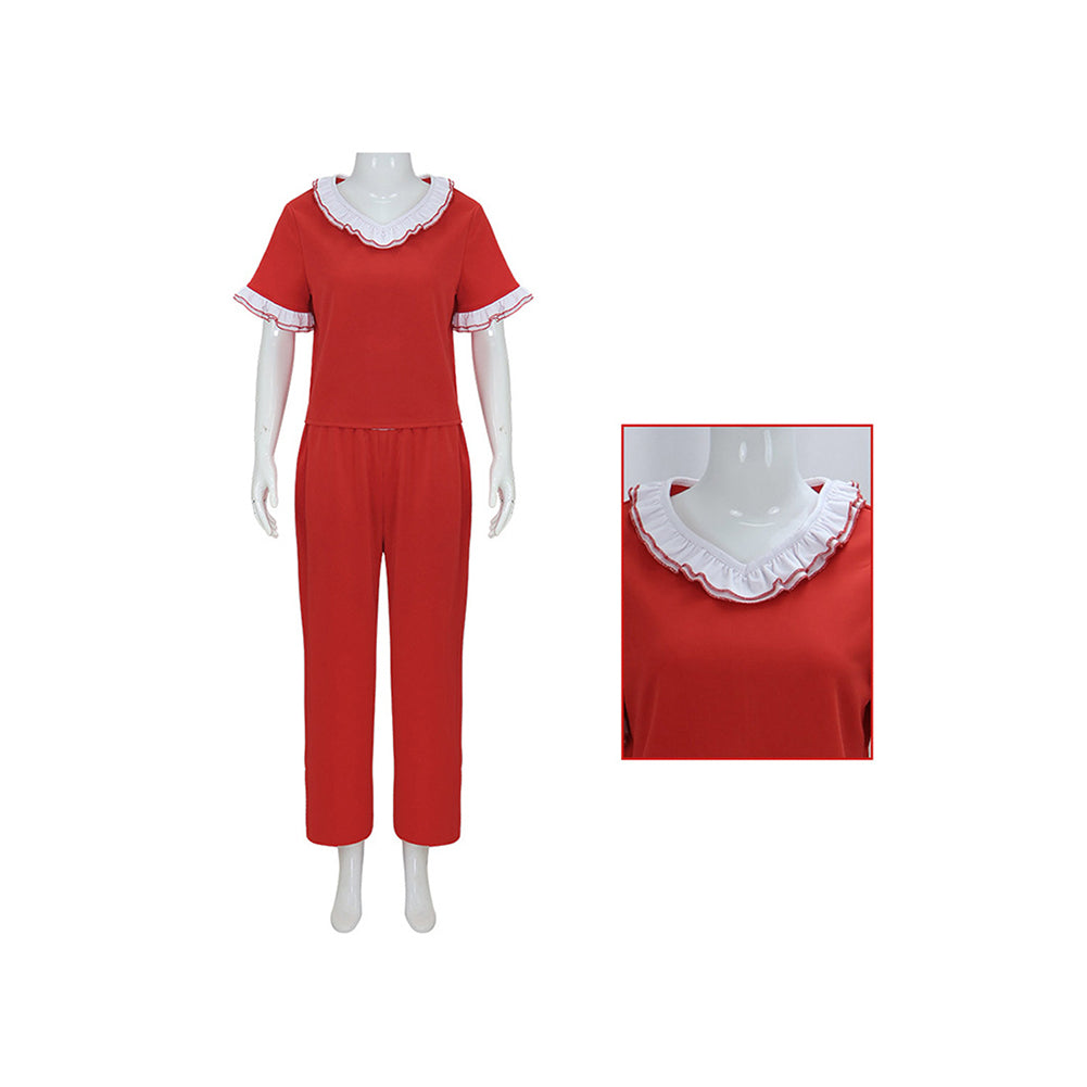 The Nightmare Before Christmas Sally Top Pants Set Outfits Halloween Carnival Cosplay Costume