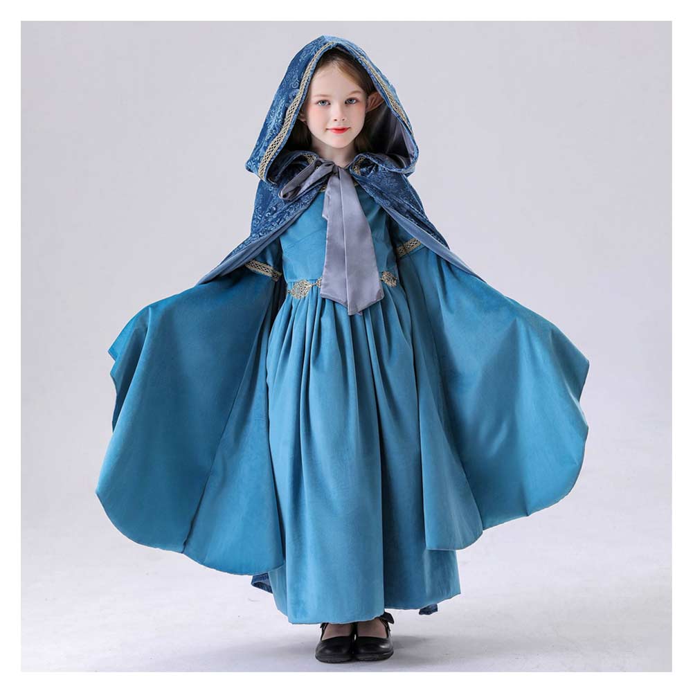 The Lord of the Rings Arwen Elf Hood Dress Set Halloween Renaissance Party Cosplay Costume