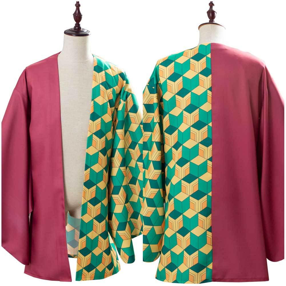Demon Slayer: Kimetsu no Yaiba Tomioka Giyuu Kimono Cloak Outfits Halloween Carnival Suit Cosplay Costume