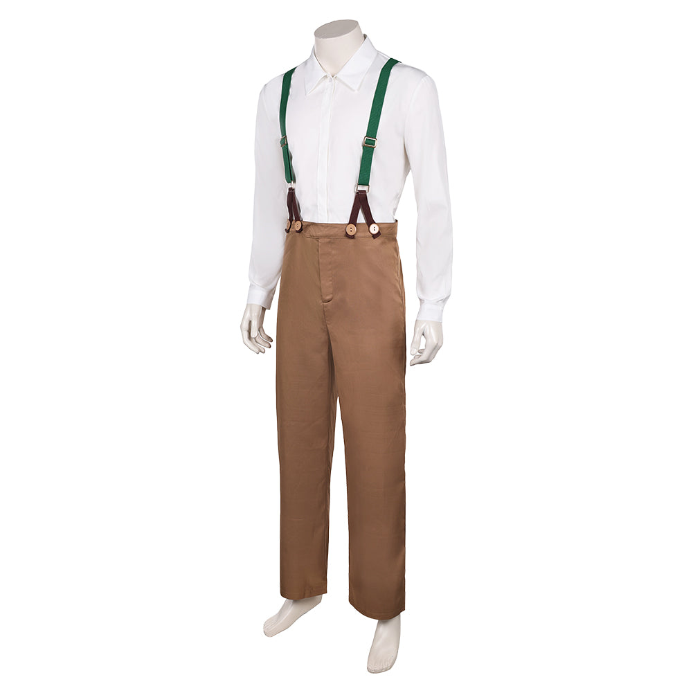 When the Wind Blows Jim Bloggs Men Overalls Halloween Carnival Party Cosplay Costume