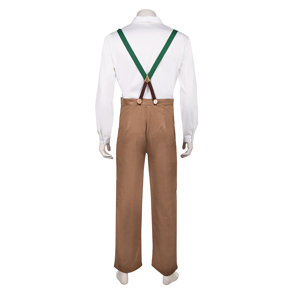 When the Wind Blows Jim Bloggs Men Overalls Halloween Carnival Party Cosplay Costume