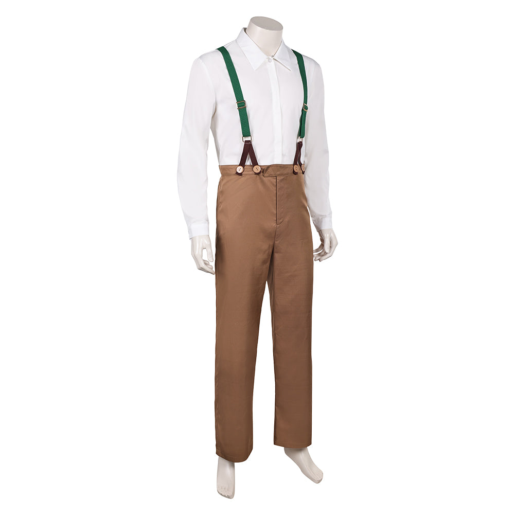 When the Wind Blows Jim Bloggs Men Overalls Halloween Carnival Party Cosplay Costume