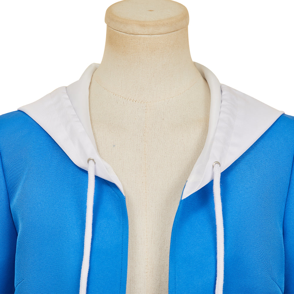 City The Animation Nagumo Midori Blue Hoodie Short Set Halloween Carnival Party Cosplay Costume