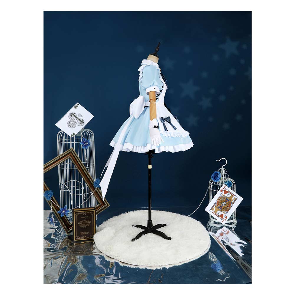 LoveLive Muse Blue Lolita Dress  Halloween Carnival Party Cosplay Costume
