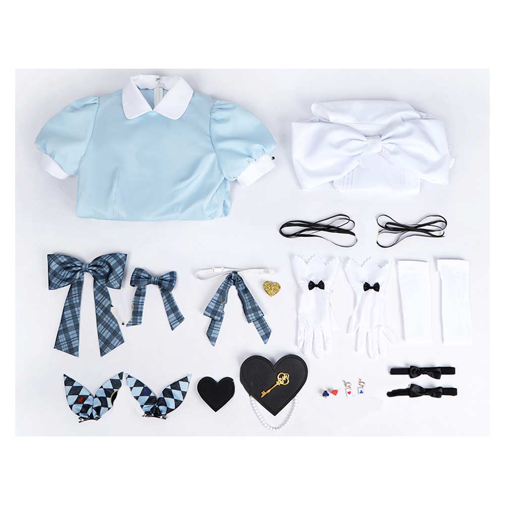 LoveLive Muse Blue Lolita Dress  Halloween Carnival Party Cosplay Costume