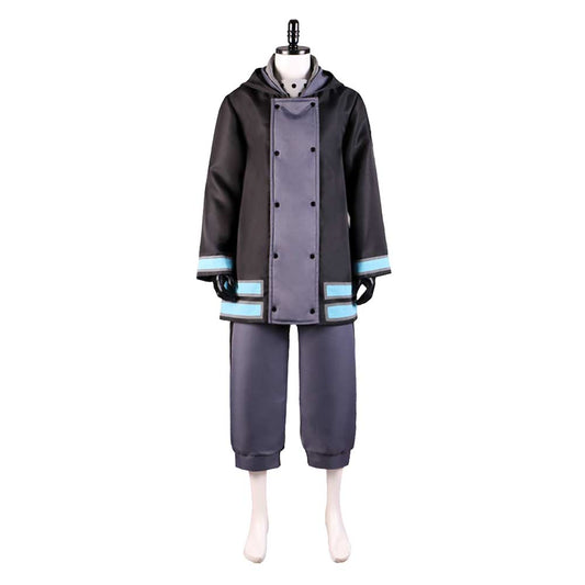 Fire Force Season 2 Shinra Kusakabe Uniform Outfits Halloween Carnival Cosplay Costume