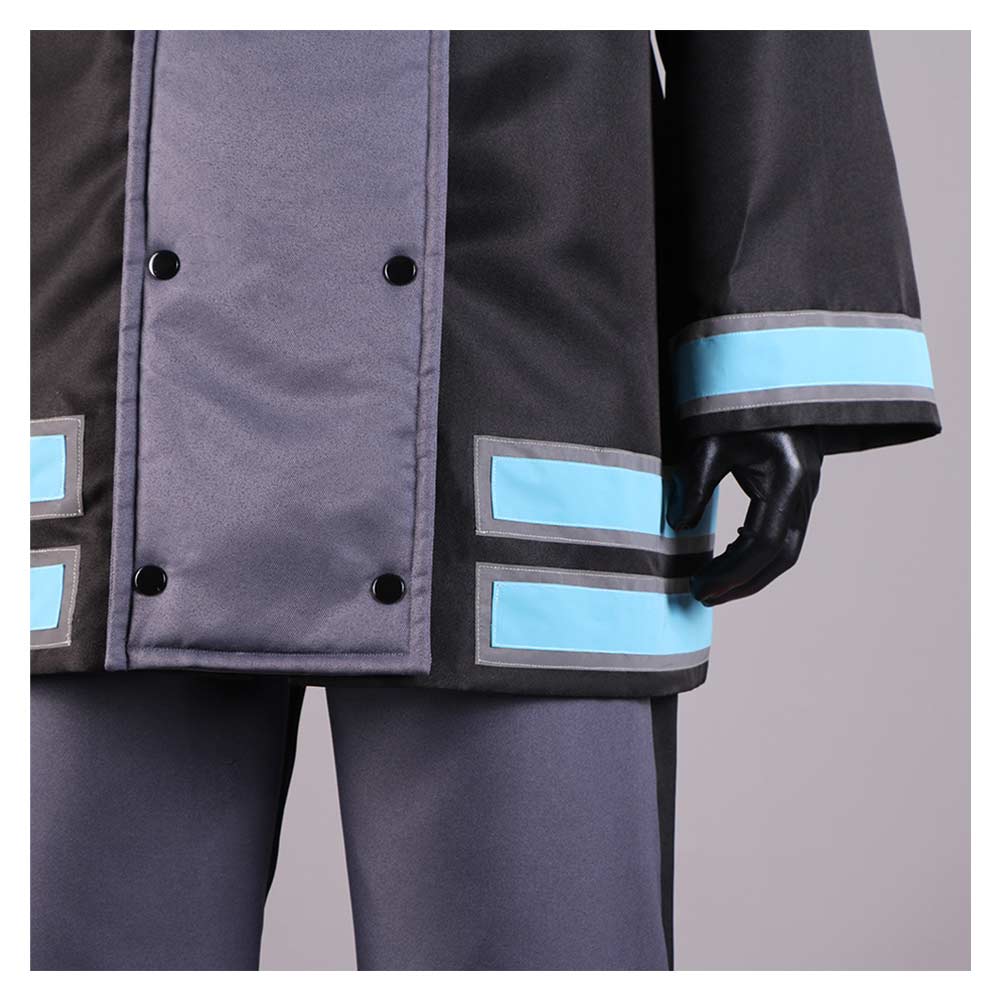 Fire Force Season 2 Shinra Kusakabe Uniform Outfits Halloween Carnival Cosplay Costume