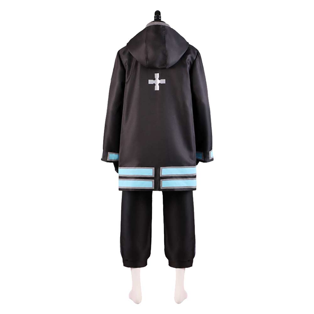 Fire Force Season 2 Shinra Kusakabe Uniform Outfits Halloween Carnival Cosplay Costume