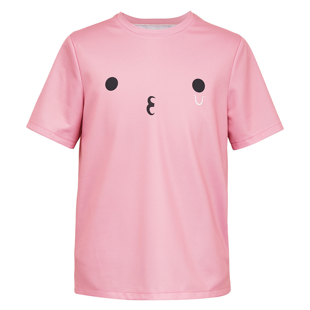 Takopi's Original Sin Takopi Pink T-shirt Halloween Carnival Party Cosplay Costume
