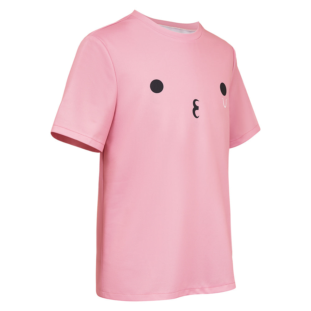 Takopi's Original Sin Takopi Pink T-shirt Halloween Carnival Party Cosplay Costume