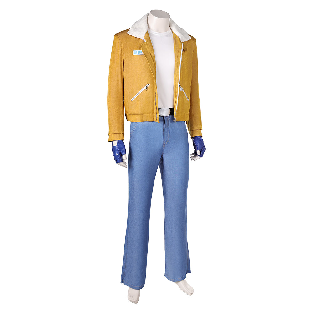 Fatal Fury Terry Bogard Yellow Jacket Pants Set Outfits Halloween Carnival Cosplay Costume