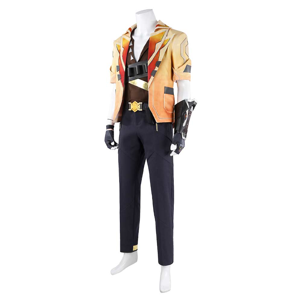 Valorant Tejo Men Yellow Fullset Outfits Halloween Carnival Cosplay Costume