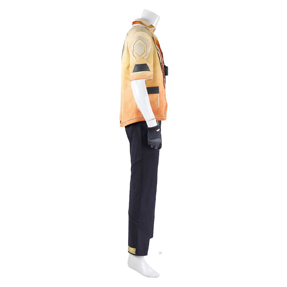 Valorant Tejo Men Yellow Fullset Outfits Halloween Carnival Cosplay Costume