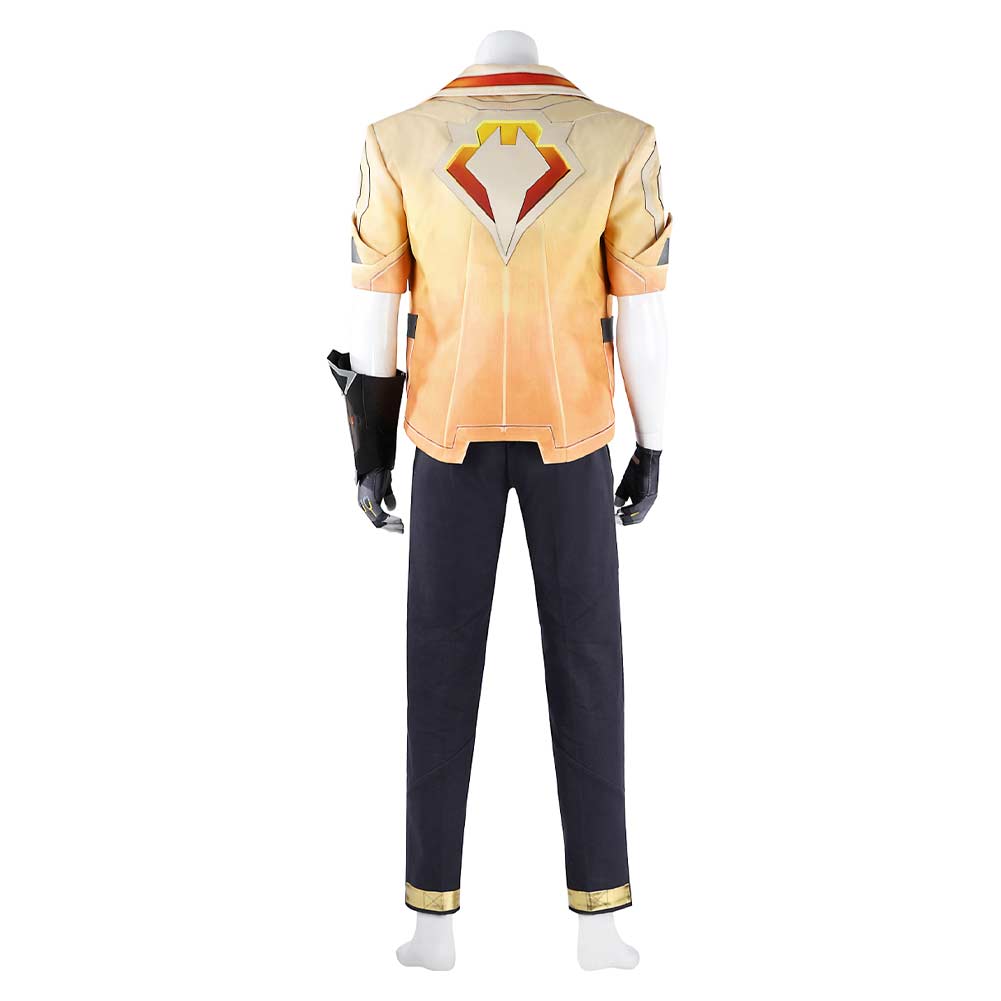 Valorant Tejo Men Yellow Fullset Outfits Halloween Carnival Cosplay Costume