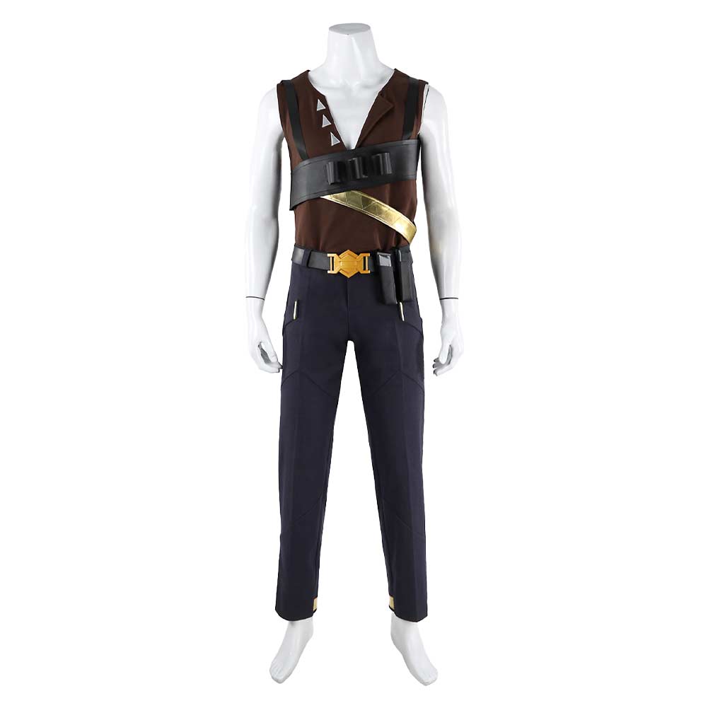 Valorant Tejo Men Yellow Fullset Outfits Halloween Carnival Cosplay Costume