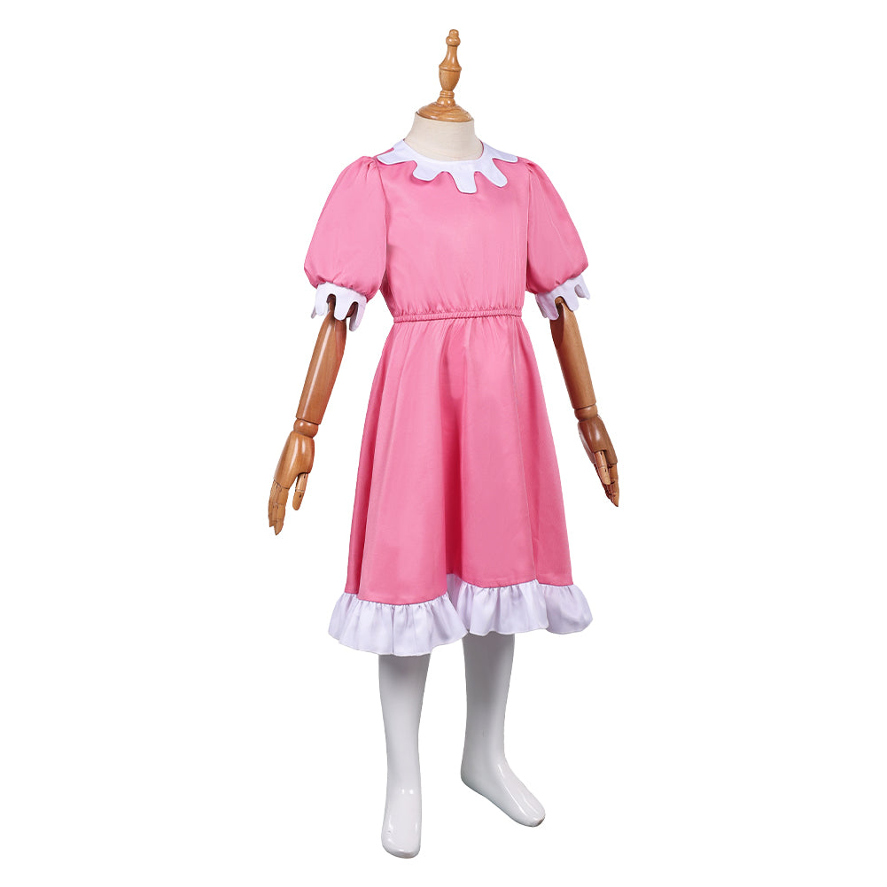 The Three Robbers Kids Children Pink Dress Halloween Carnival Party Cosplay Costume