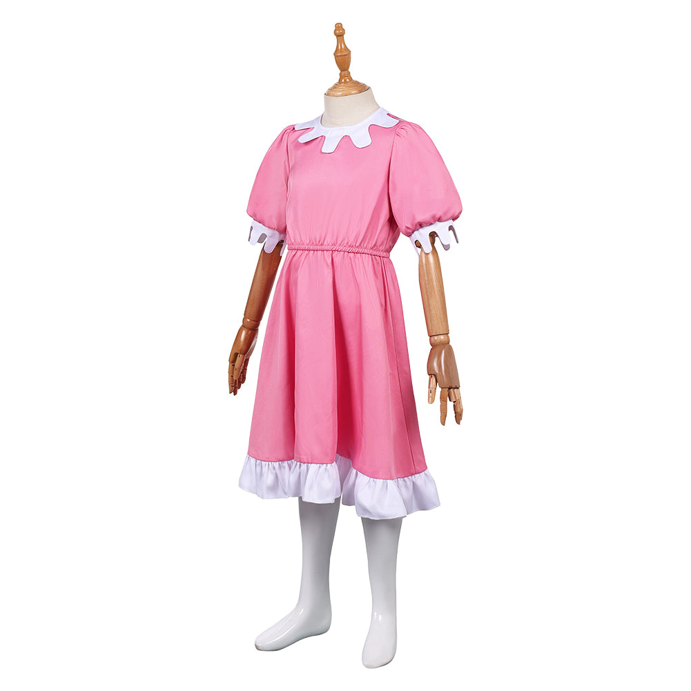 The Three Robbers Kids Children Pink Dress Halloween Carnival Party Cosplay Costume