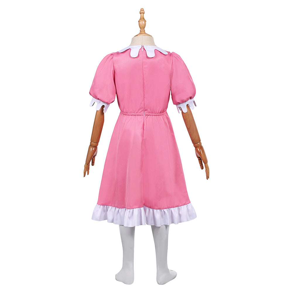 The Three Robbers Kids Children Pink Dress Halloween Carnival Party Cosplay Costume