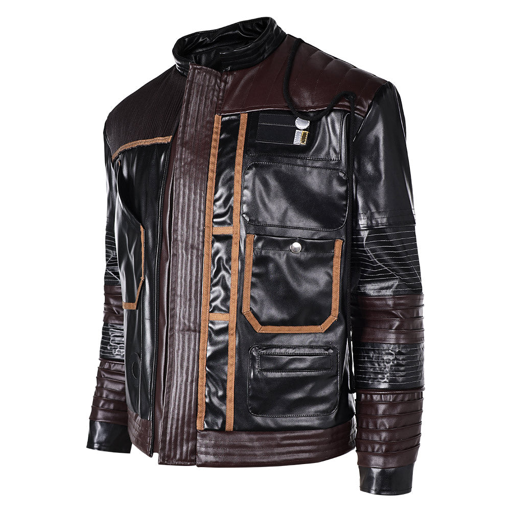 Andor Season 2 Cassian Andor Black Leather Jakcket Outfits Halloween Carnival Suit Cosplay Costume