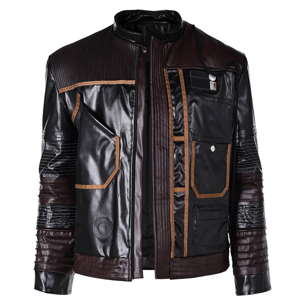 Andor Season 2 Cassian Andor Black Leather Jakcket Outfits Halloween Carnival Suit Cosplay Costume