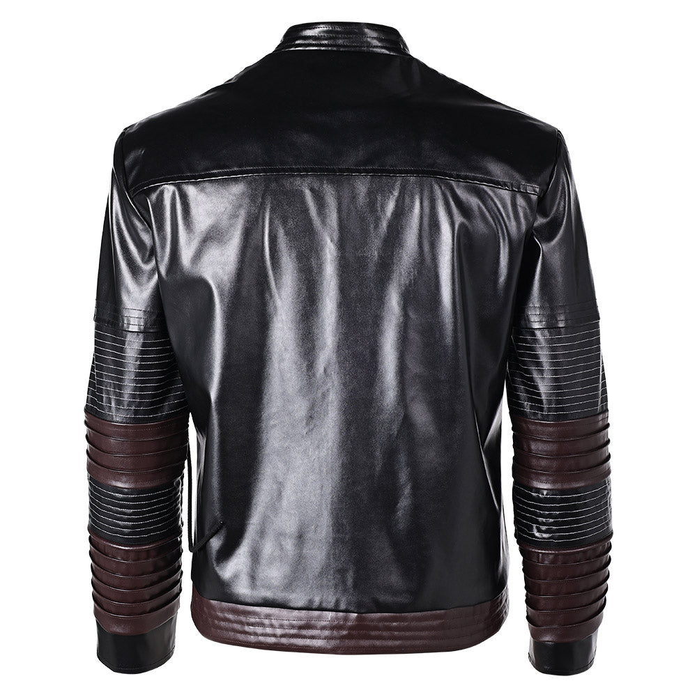 Andor Season 2 Cassian Andor Black Leather Jakcket Outfits Halloween Carnival Suit Cosplay Costume