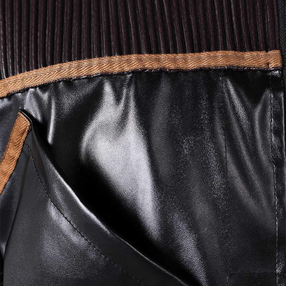Andor Season 2 Cassian Andor Black Leather Jakcket Outfits Halloween Carnival Suit Cosplay Costume