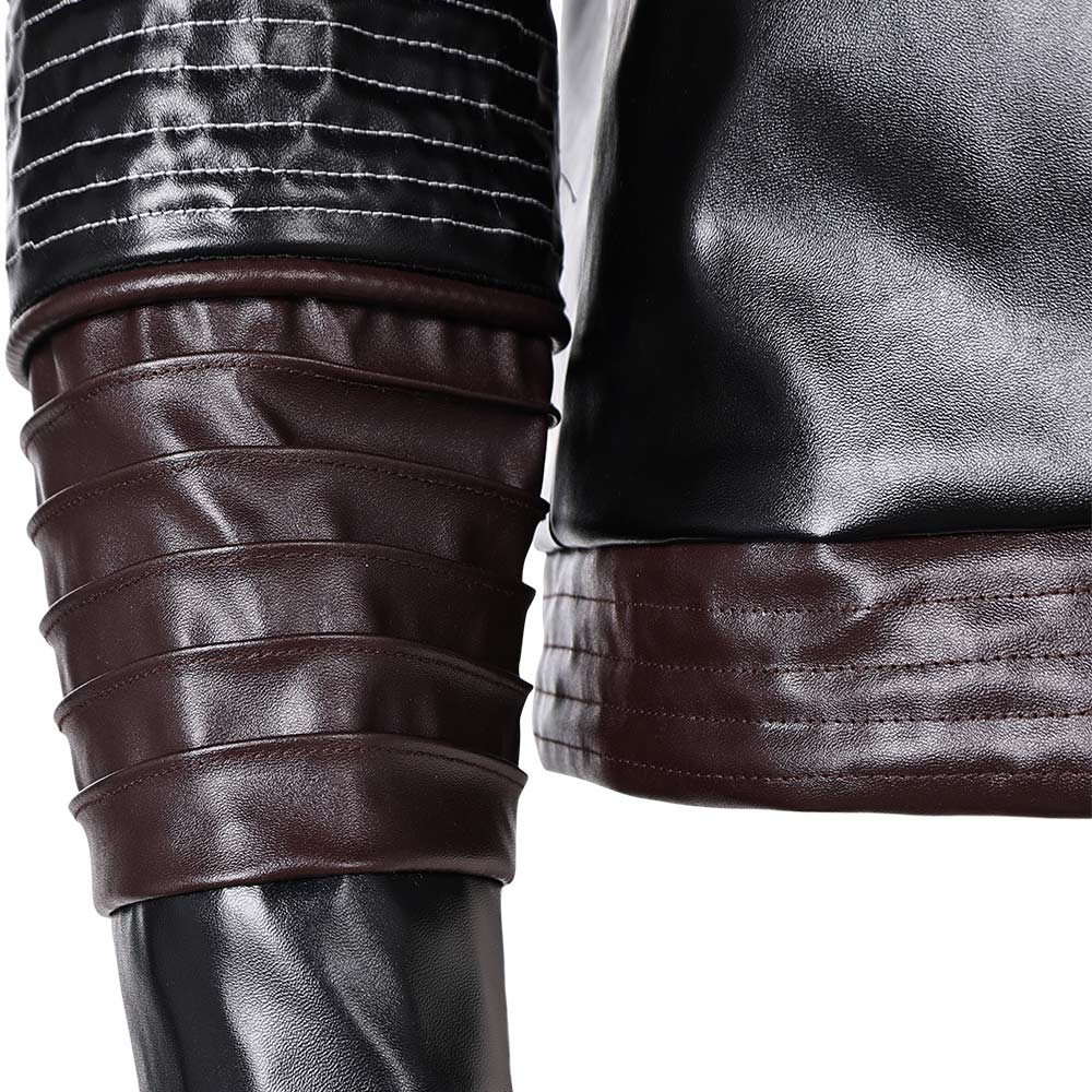 Andor Season 2 Cassian Andor Black Leather Jakcket Outfits Halloween Carnival Suit Cosplay Costume