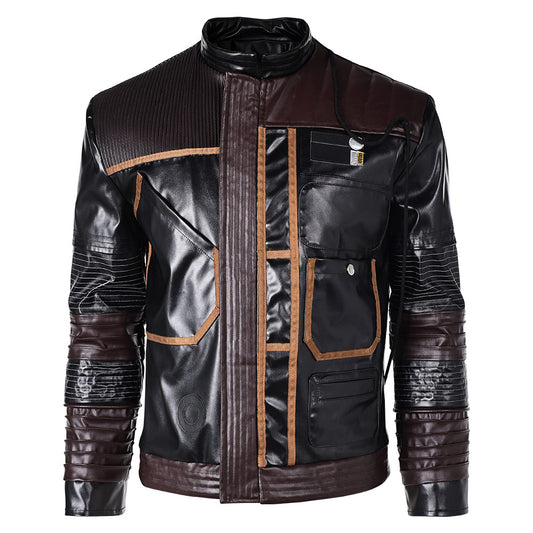 Andor Season 2 Cassian Andor Black Leather Jakcket Outfits Halloween Carnival Suit Cosplay Costume