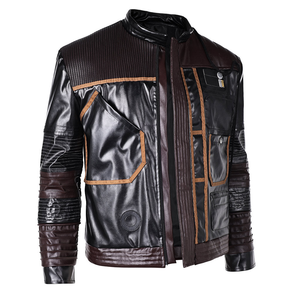 Andor Season 2 Cassian Andor Black Leather Jakcket Outfits Halloween Carnival Suit Cosplay Costume